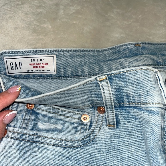 GAP Vintage Slim Mid Rise Jeans, 29/8R - Picture 3 of 5